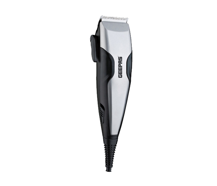 Geepas GTR8654 15 Watts AC Hair Clipper with Ceramic Blade - Black and Silver - Zoom Image