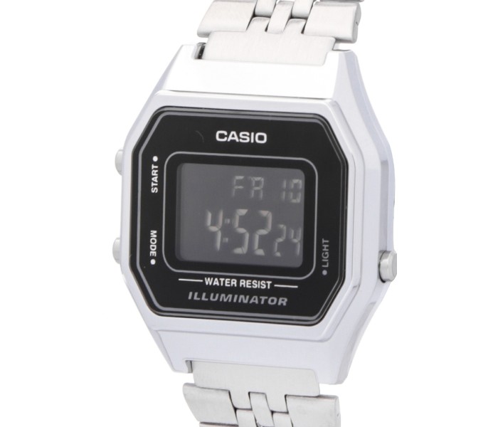 Casio LA680WA-1BDF Womens Digital Watch Silver - Zoom Image 1