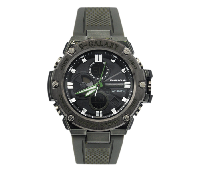 Galaxy GSW-753 Unisex Analog and Digital Sports Watch Green - Zoom Image 3