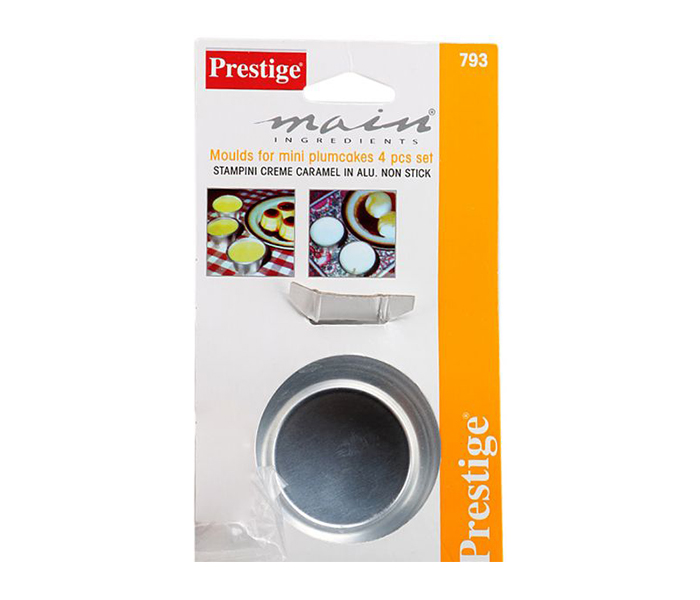 Prestige PR793 Moulds for Mini Plum Cakes, Silver - Zoom Image 2