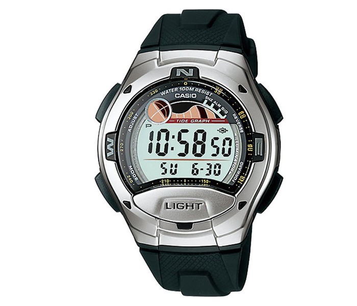 Casio W-753-1AVDF (CN) Mens Sports Watch Black and Silver - Zoom Image