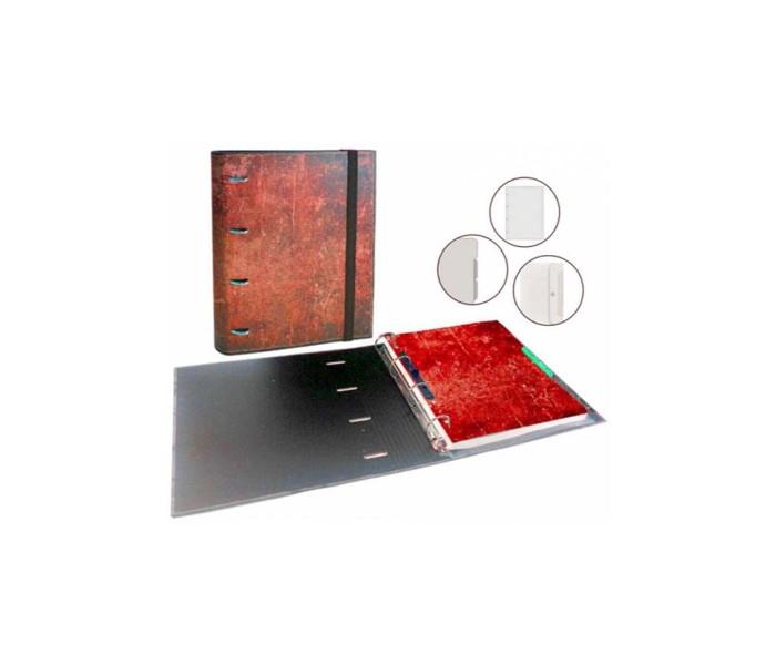 Senfort 91052 A4 Ring Book With Divider And Pocket Red - Zoom Image