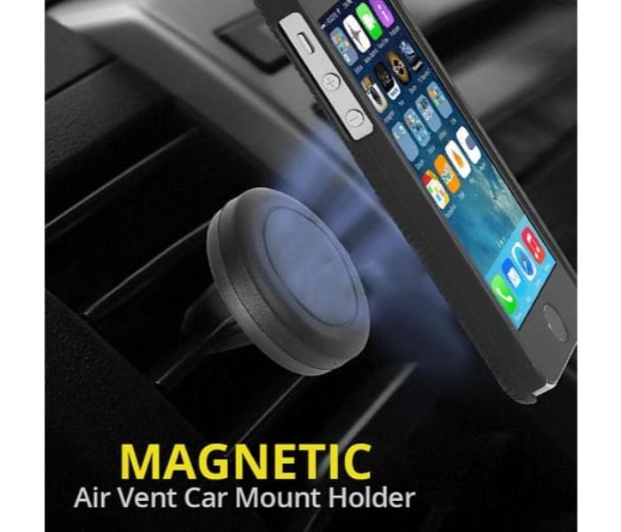 Universal Mini Magnetic Air Vent Car Mount Holder For Smartphones - Black - Zoom Image 5