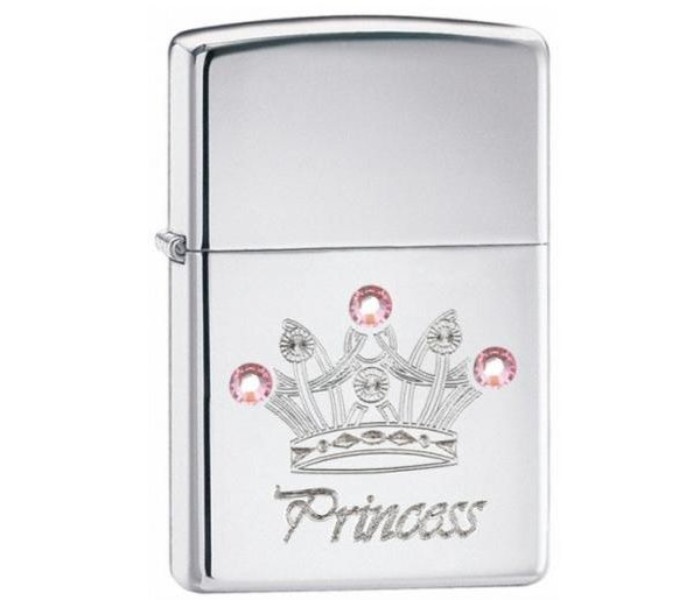 Zippo 24743 250 Princess Crown Lighter Silver - Zoom Image