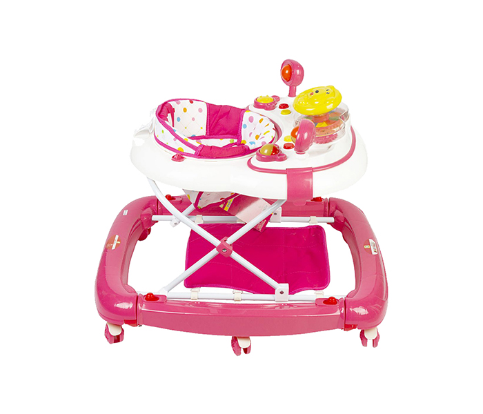 Baby Plus BP8293 Baby Walker with Music - Pink - Zoom Image 1