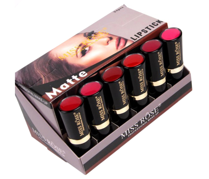 Miss Rose 7301-028F9 Glamorous Matte Lipstick Multicolor - Zoom Image