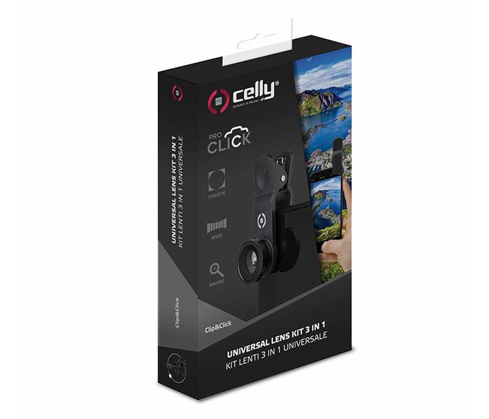 Celly CLIPANDCLICK Clip Lens kit for Smartphone - Black - Zoom Image 3