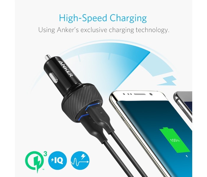 Anker A2228 PowerDrive Speed 2 Car Charger Black - Zoom Image 6