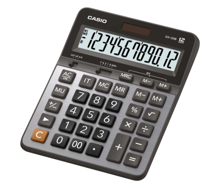 Casio GX-120B Plus Desktop Type Calculator Black - Zoom Image