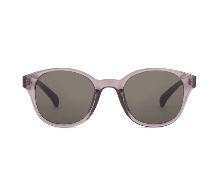 Calvin Klein CKJ739S 500 Round Purple Transparent Frame & Grey Mirrored Sunglasses for Unisex - Zoom Image 2