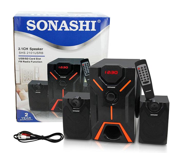 Sonashi SHS-2101USRB 2.1 Channel Bluetooth Speaker with USB, SD Card Slot & FM Radio Function - Zoom Image 4