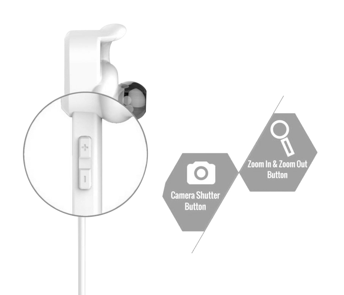 Promate VITALLY-2 Wireless Bluetooth Stereo Magnetic Earbuds - White - Zoom Image 3