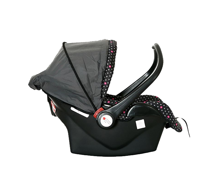 Baby Plus BP7347 Flower Printed Baby Car Seat & Carrycot - Black - Zoom Image 2