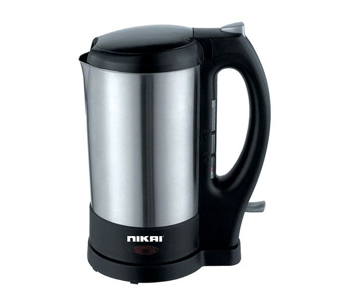 Nikai NK1030S 1 Litre Stainless Steel Kettle Black and Silver - Zoom Image