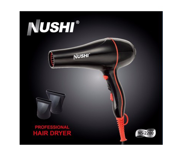 Nushi NS-2200 2200 Watts Hair Dryer - Black - Zoom Image 2