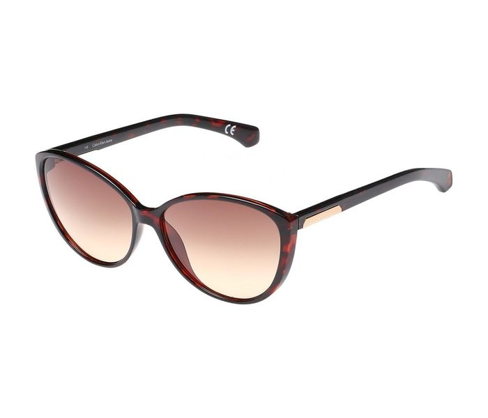 Calvin Klein CKJ784S 215 Cateye Brown Frame & Brown Mirrored Sunglasses for Women - Zoom Image 1