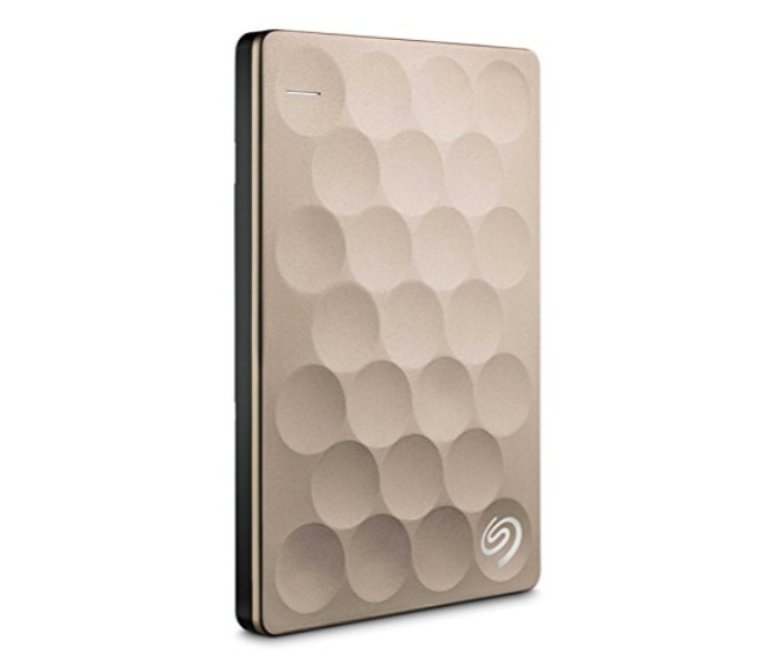 Seagate STEH2000201 2TB Backup Plus Ultra Slim Portable Hard Disk Drive Gold - Zoom Image 1