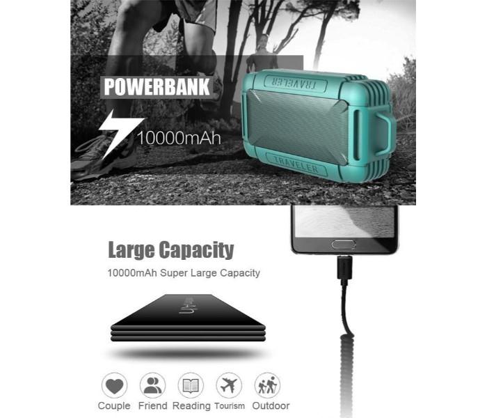 B18 -2 in 1 Wireless Bluetooth Heavy Duty Subwoofer Speaker and 10,000 mAh Power Bank with Flash Drive, FM Radio and TF Card, Assorted - Zoom Image 4