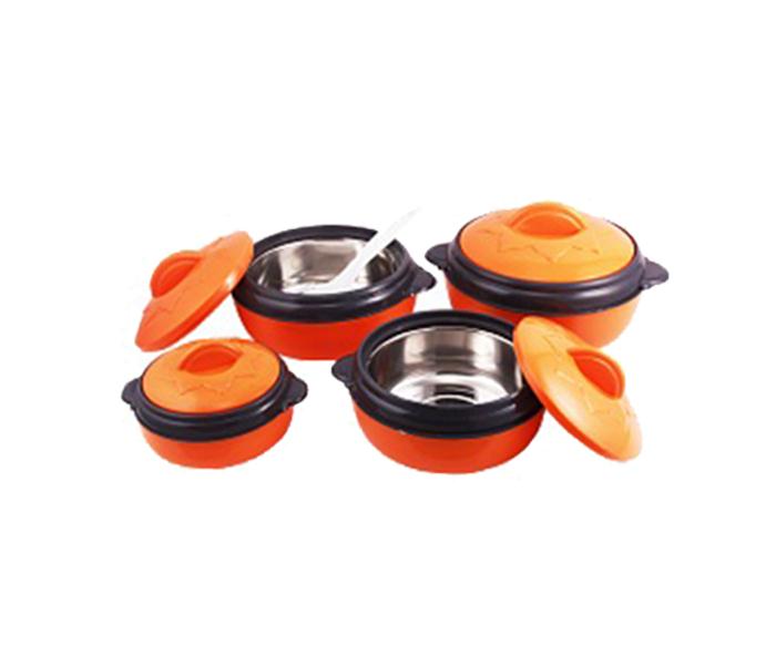 Olympia OE-2002 4 Pieces Insulated Hot Pot & Free Ladle - Orange - Zoom Image 3