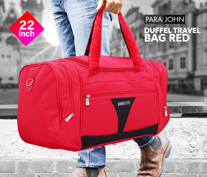 Para John PJTB9401 22 inch Duffel Travel Bag  Red - Zoom Image 2