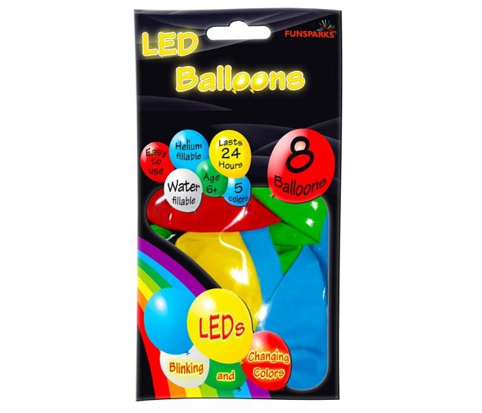 8 LED Light up Balloons - Premium Mixed Colored Blinking And Changing Colors with Flashing Party Lights Lasts 12-24 Hours - Zoom Image 3