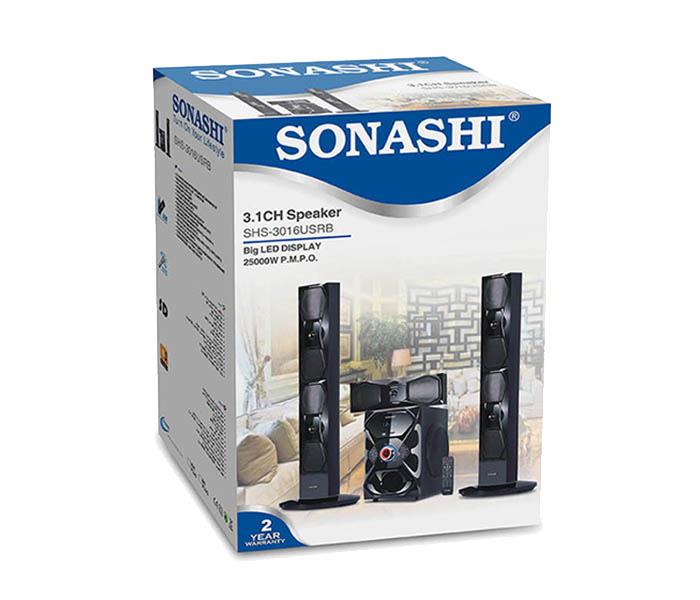 Sonashi SHS-3016USRB 3.1 Channel Bluetooth Speaker with USB, SD Card Slot, FM Radio Function & Karaoke Function - Zoom Image 6