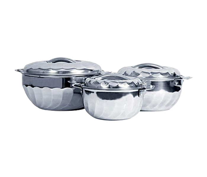 Royalford RF5338 Stainless Steel Hot Pot - Set of 3, Silver - Zoom Image