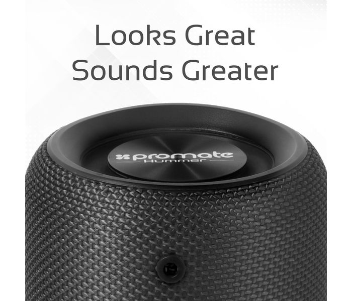 Promate Hummer 10W Portable Bluetooth Speaker with Handsfree - Black - Zoom Image 3