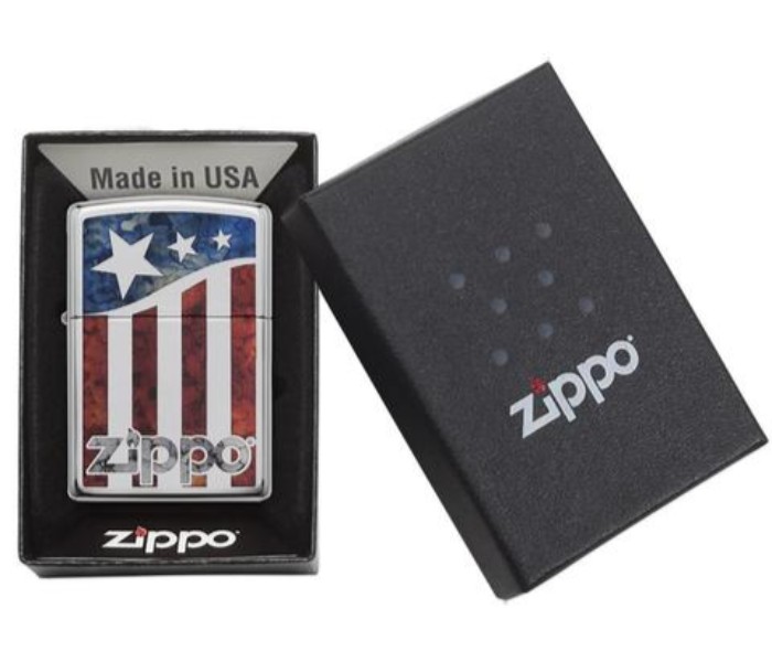 Zippo 29095 US Flag Lighter Silver - Zoom Image 4