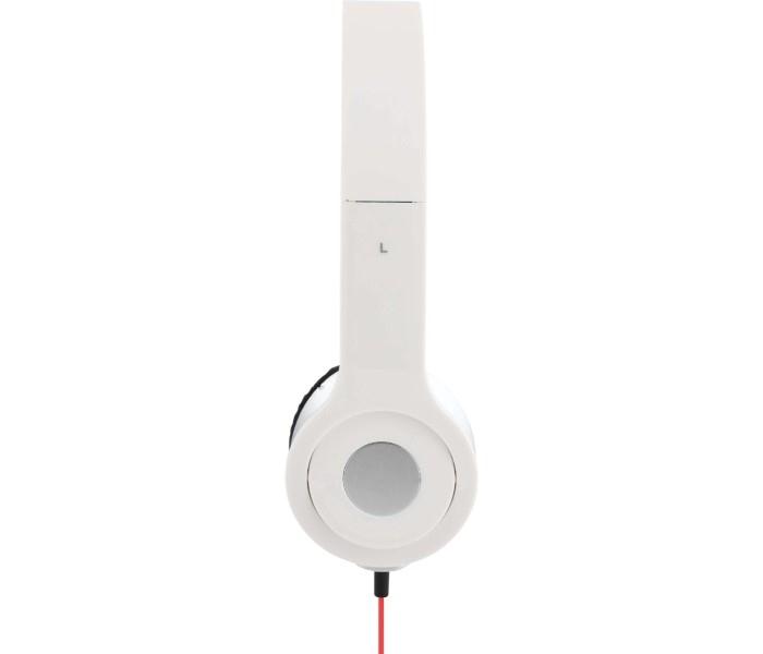 Compact Tri-Fold Design High Definition Single Pin Wired Stereo Headphones - White - Zoom Image 3