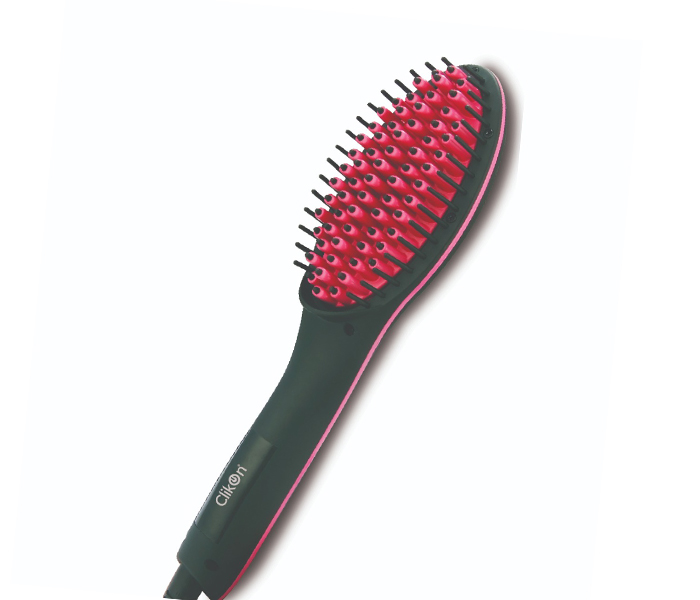 Clikon CK3259 Ceramic Electric Hair Straightening Brush -Black - Zoom Image 1