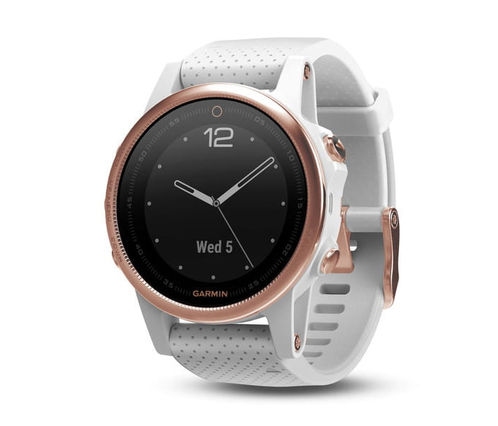 Garmin Fenix5S Sapphire Multisport Smart Watch With Silicone Band - White - Zoom Image 3