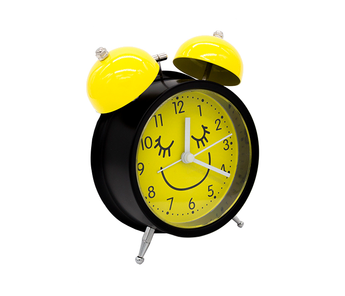 DND DD13117-YEL Analog Alaram Clock - Black & Yellow - Zoom Image 1