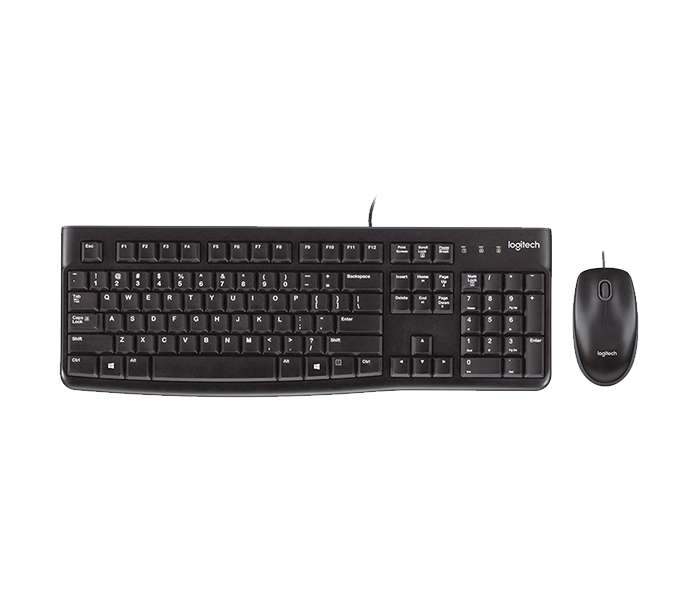 Logitech 920-002546 MK120 Wired Keyboard & Mouse Combo - Arabic, Black - Zoom Image 4