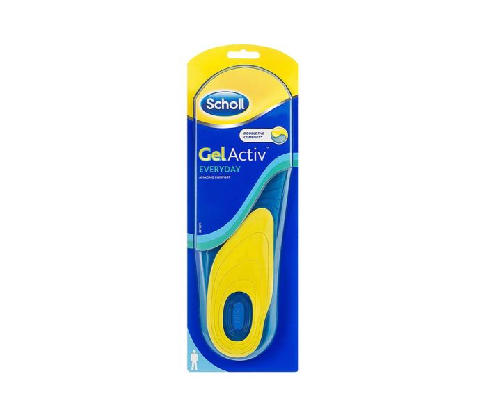 Scholl N14515636A Gel Active Everyday Insole For Men Blue and Yellow - Zoom Image 2