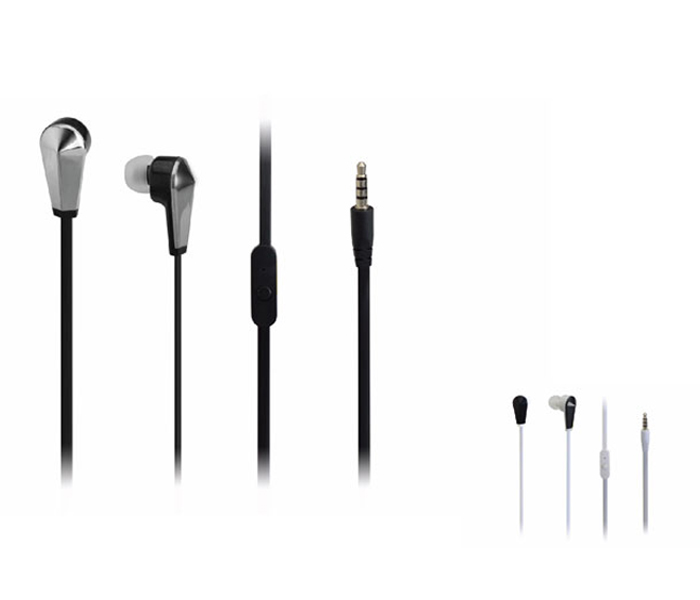 Geepas GEP4715 Stereo Earphone with Mic Black - Zoom Image