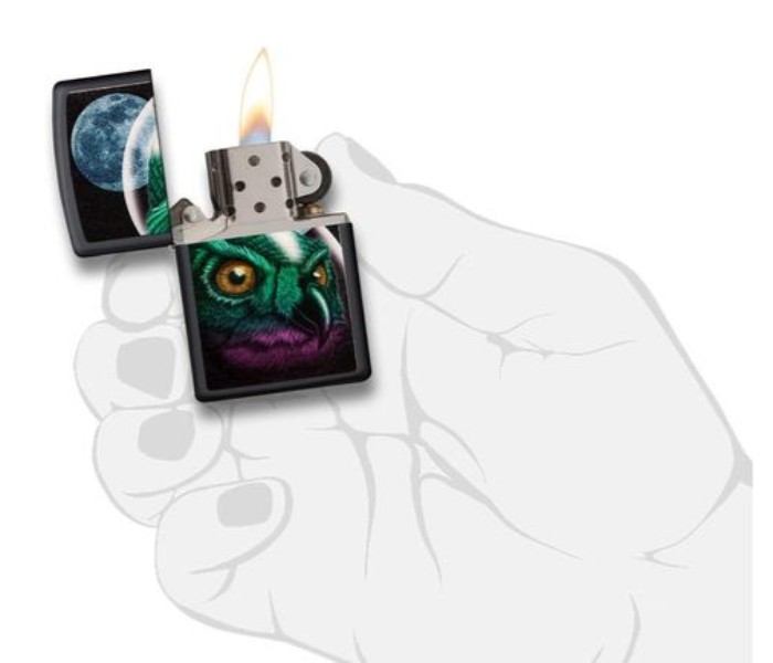 Zippo 29616 218 Space Owl Design Lighter Black - Zoom Image 2