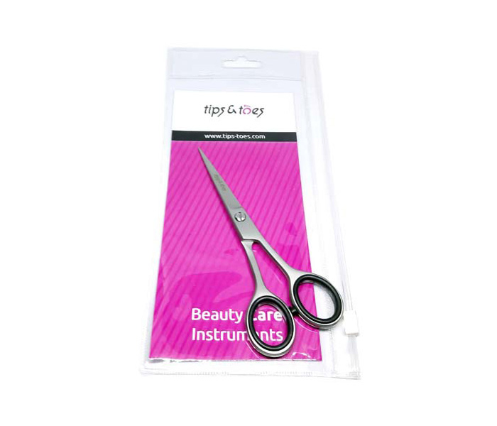 Tips & Toes TT-684 Super Cut- Stainless Steel Professional Barber Scissors - Sand Blast - Zoom Image 4