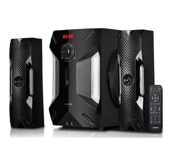 Geepas GMS8507 2.1 Channel Multimedia Speaker System with Bluetooth - Black - Zoom Image 1