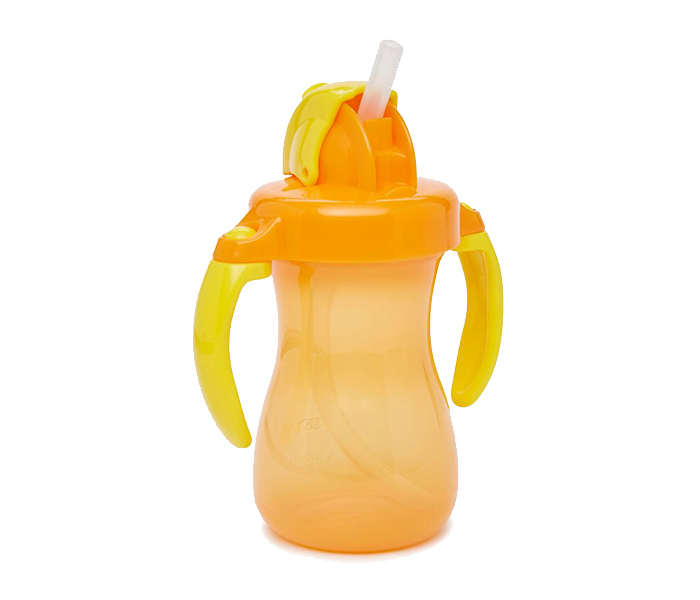 Pigeon N11583465A Petite Straw Bottle with Handle- 150ML, Orange - Zoom Image 1