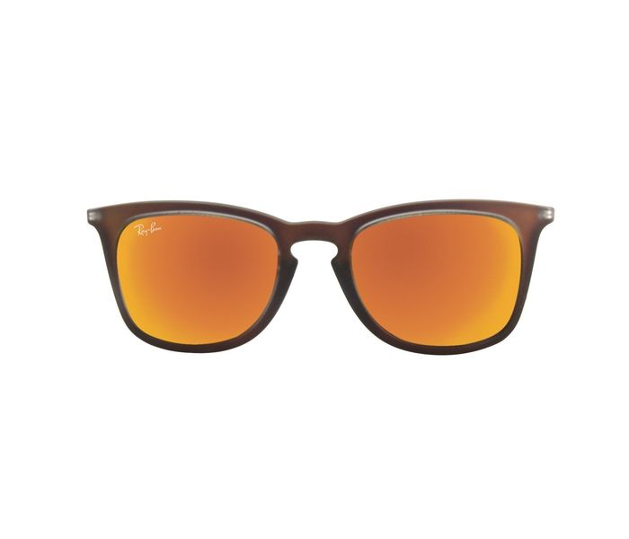 Ray-Ban 0RB4221 61676Q-50 Wayfarer Brown Frame & Red Mirrored Sunglasses for Men - Zoom Image 2