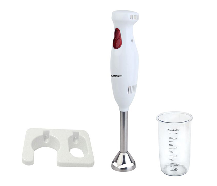 Sonashi SHB-166 Hand Blender with Detachable Stainless Steel Shaft - 500 ml - White - Zoom Image 4