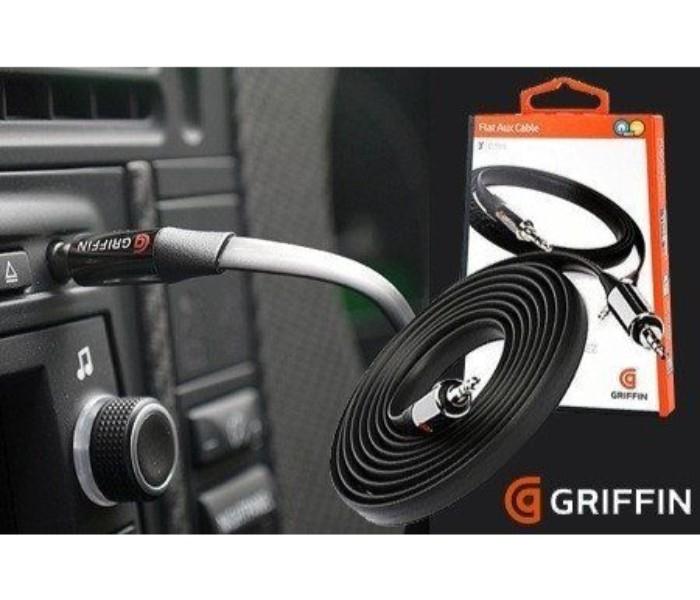 Griffin Stereo Audio Auxiliary Cable with 3.5 mm Male To Male Connector, Super Bass - Black - Zoom Image 2