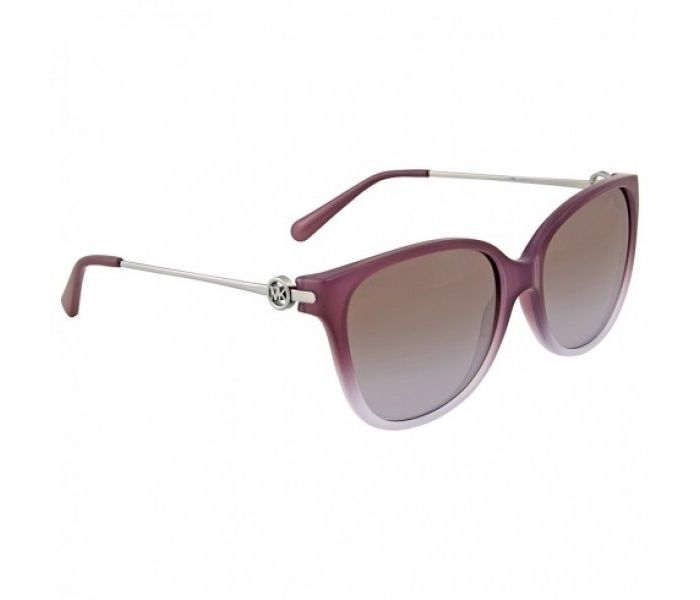 Michael Kors 0MK6006 315994 Cat Eye Purple Frame & Milky Lavender Gradient Mirrored Sunglasses for Women - Zoom Image