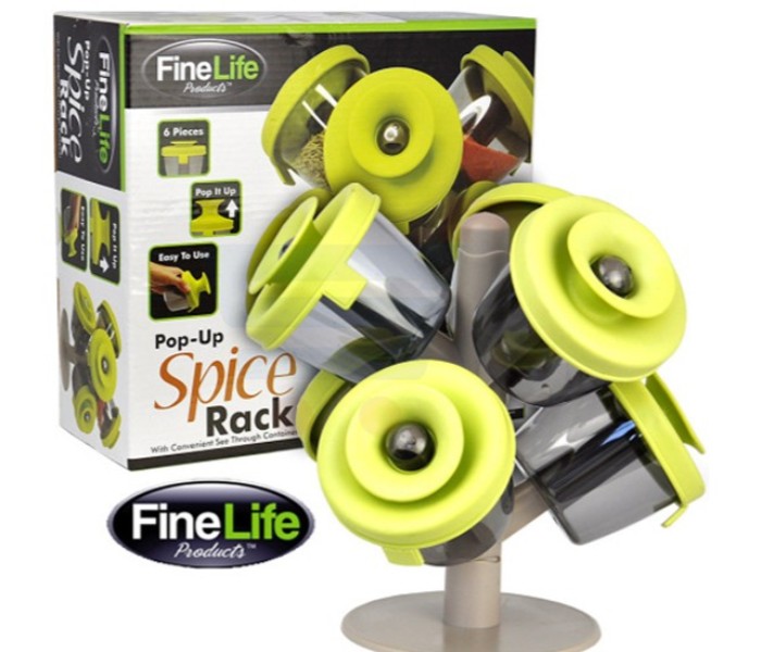 T&F RO-01 Pop up Spice Rack Organizer Green - Zoom Image