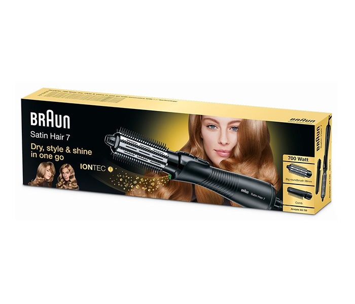 Braun AS-720 700W Satin Hair 7 Hair Styler with Iontec, Black - Zoom Image 2