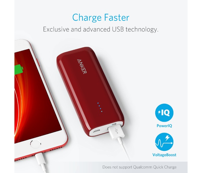 Anker A1211 Powercore 5200 mAh Power Bank Red - Zoom Image 3