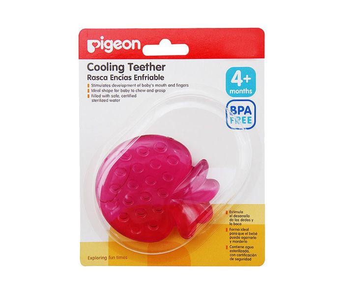 Pigeon N11583477A Cooling Teether - Pink - Zoom Image