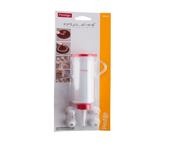 Prestige PR9655 5 Nozzles Plastic Icing Set, White & Red - Zoom Image 3