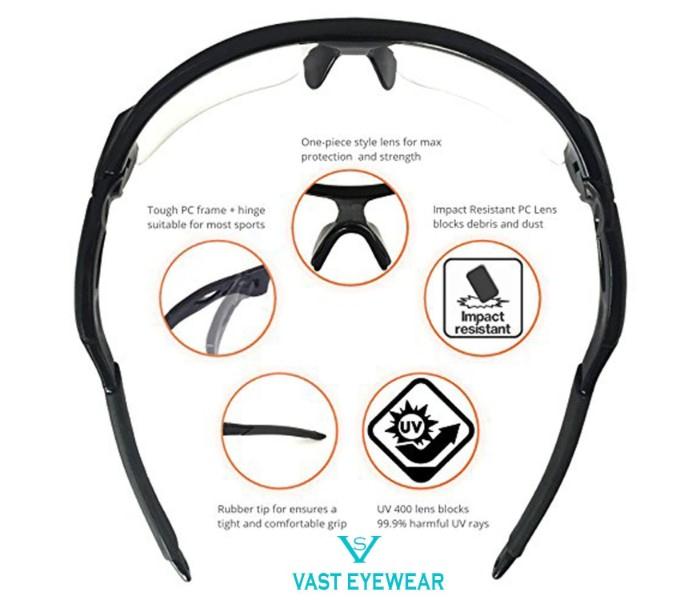 HD TAC Polycarbonate Lens UV Protection Polarized men Glasses - Zoom Image 4